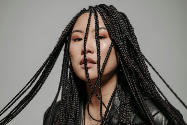 Woman With Black Braided Hair